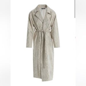 Naked Wardrobe SNAKE COCOON COAT- size XS